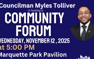 Community Forum with Myles Tolliver