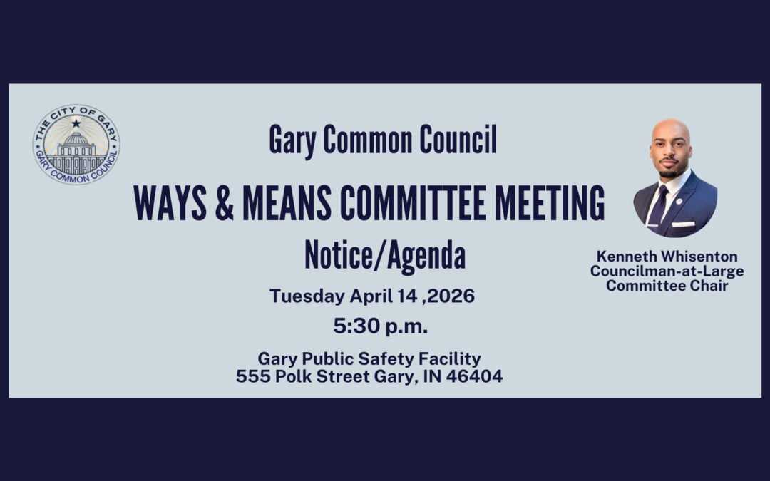 WAYS & MEANS COMMITTEE MEETING